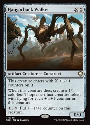 *MtG: 2x HANGARBACK WALKER - Commander Secrets of Strixhaven Rare - magicman*