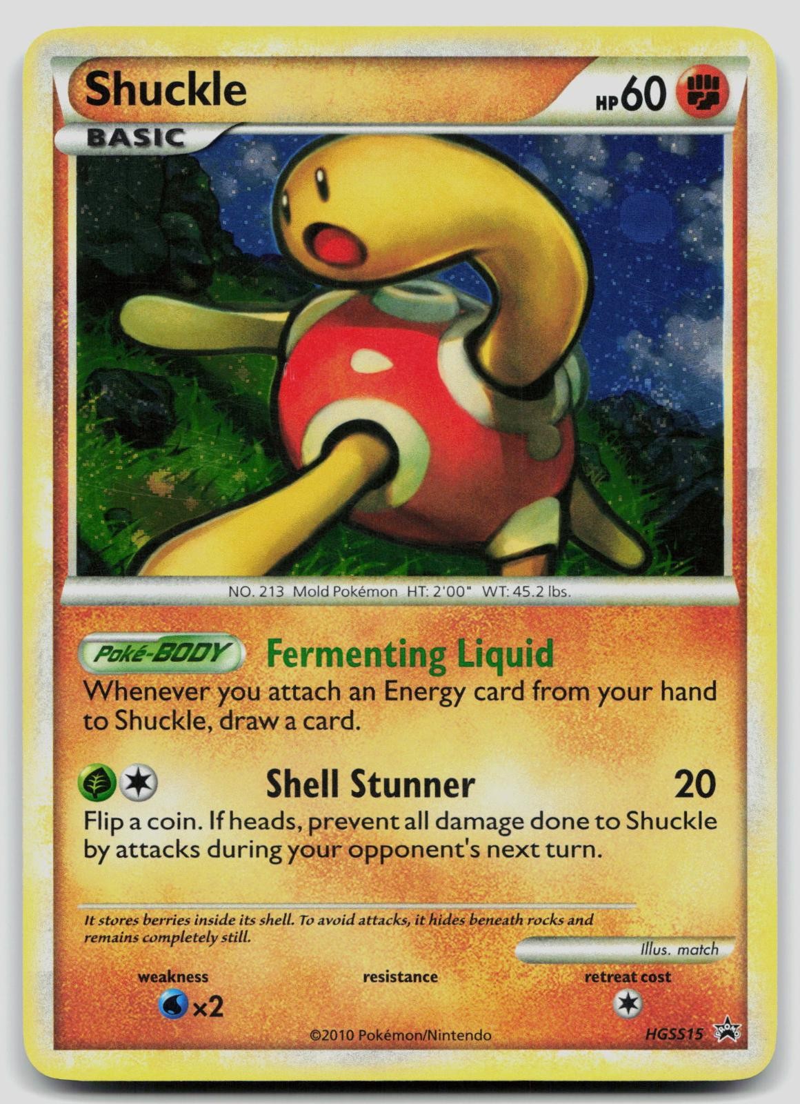 Shuckle HGSS15 HGSS Black Star Promos Pokemon LP
