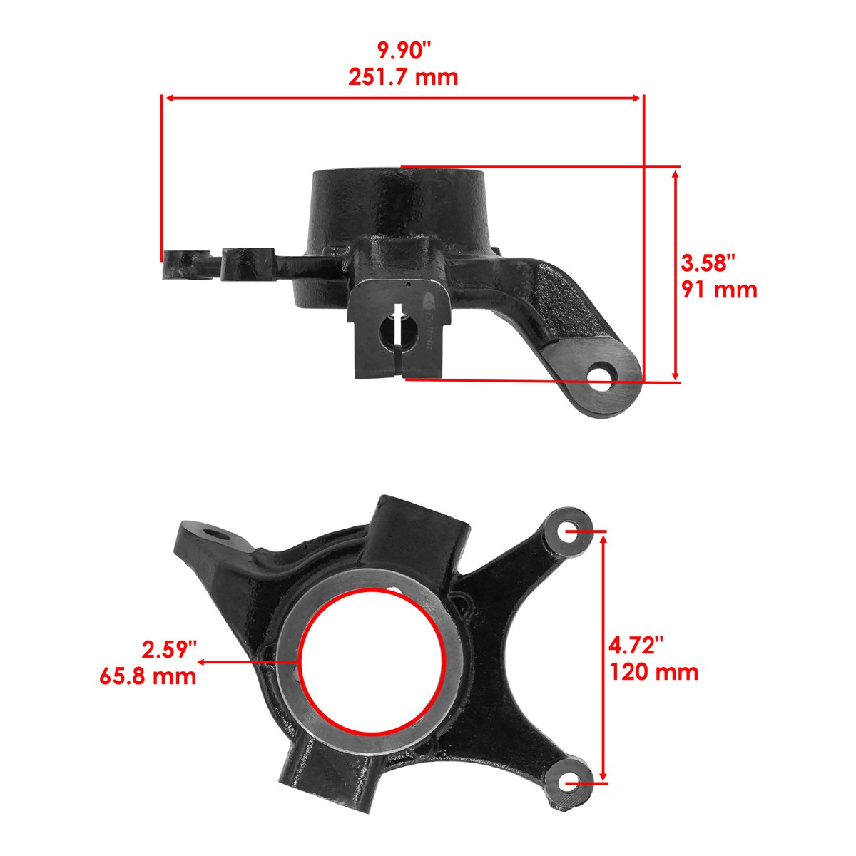 パーツ K.N.P.R Front Knuckle For Polaris Polaris RZR XP 1000 / XP 4 1000 2015