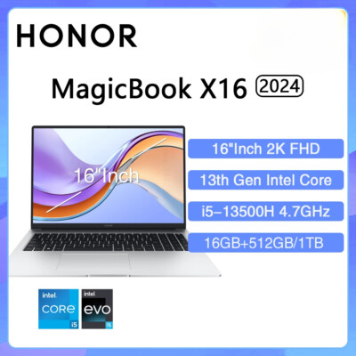 Laptop Intel Core i5-13500H AMD Ryzen R5 16GB 512GB 1TB 16''Inch FHD Notebook
