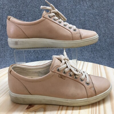 Ecco Sneaker Womens Pink Soft Golf Shoes Lace Up Casual