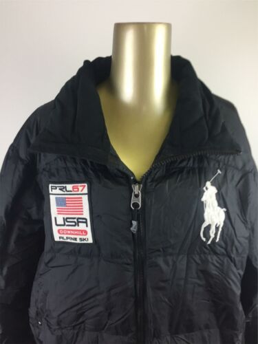 POLO by RALPH LAUREN Alpine Ski Down Insulated Black Quilted Jacket Men's Size L