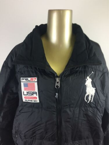 POLO by RALPH LAUREN Alpine Ski Down Insulated Black Quilted Jacket Men's Size L - 第 1/9 張圖片