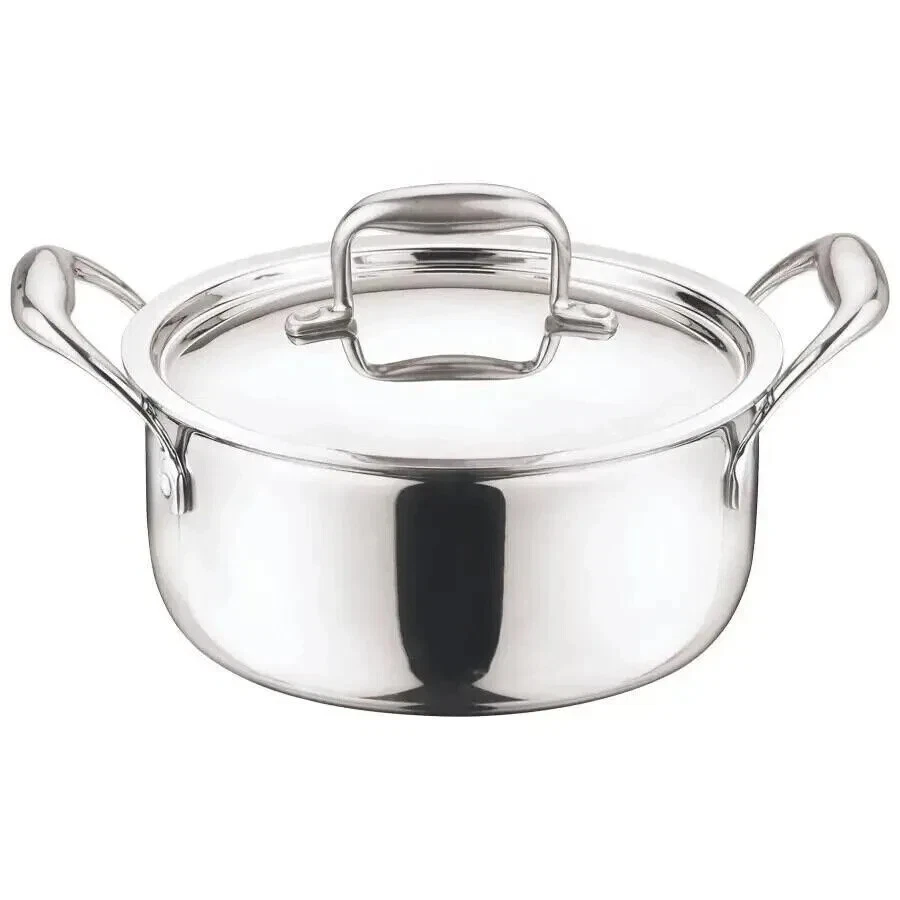 Mastercook 30cm Stainless Steel Induction Casserole Stockpot Pan 12.5L Litre