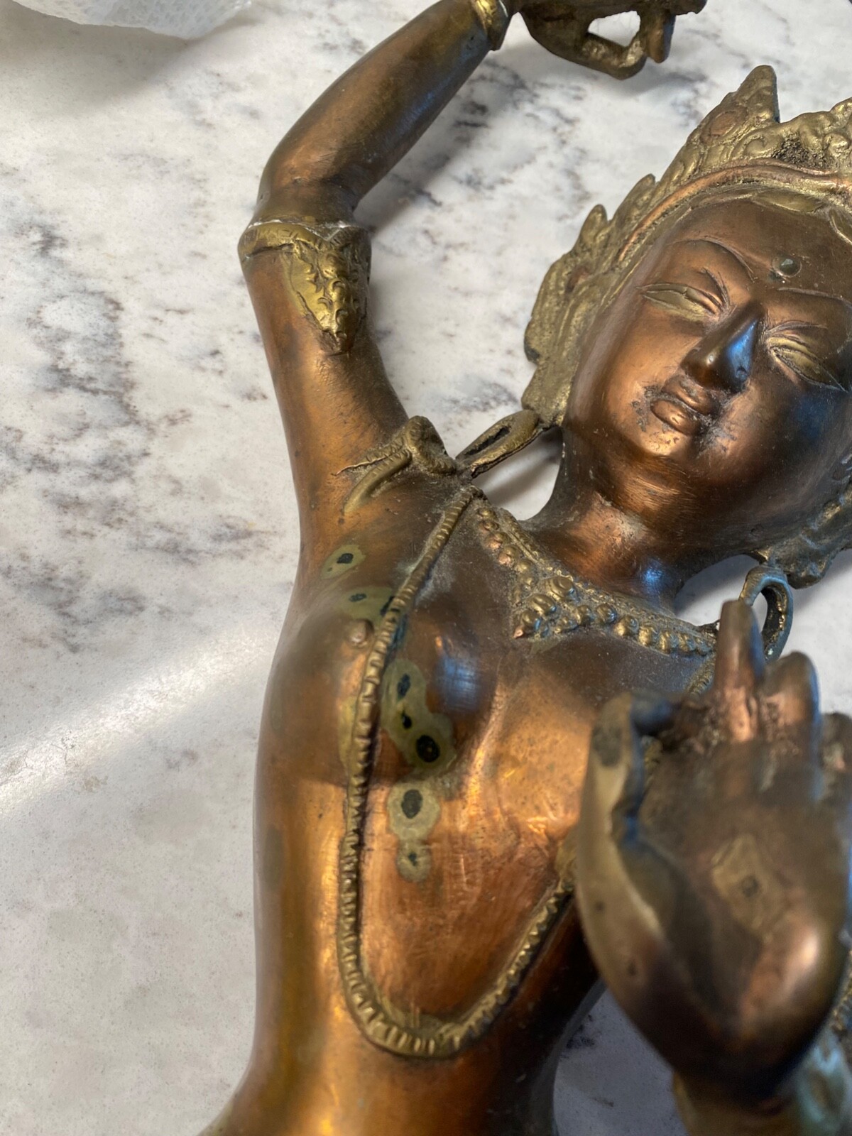 21 Inch Bronze Indian Goddess statue eBay