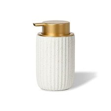 Speckled Matte White Ceramic Foam Soap Dispenser, 12 oz Refillable ... Fast Ship