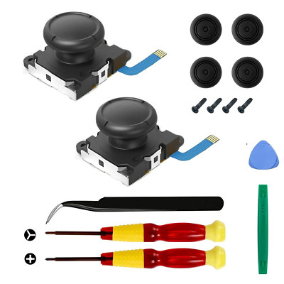 2-Pack Replacement Joystick Analog Thumb Stick Repair Kit for Nintendo Switch /