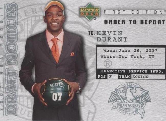 2007-08 Upper Deck First Edition - Kevin Durant #DN2 - 1 of 2