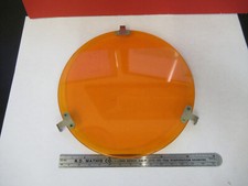 OPTICAL HUGE PLASTIC FILTER ORANGE PLATE OPTICS AS PICTURED A7-B-28