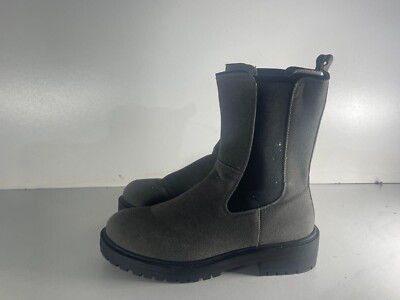 Ella Women's Shoes Size 7(40) Used Grey Suede Pull on