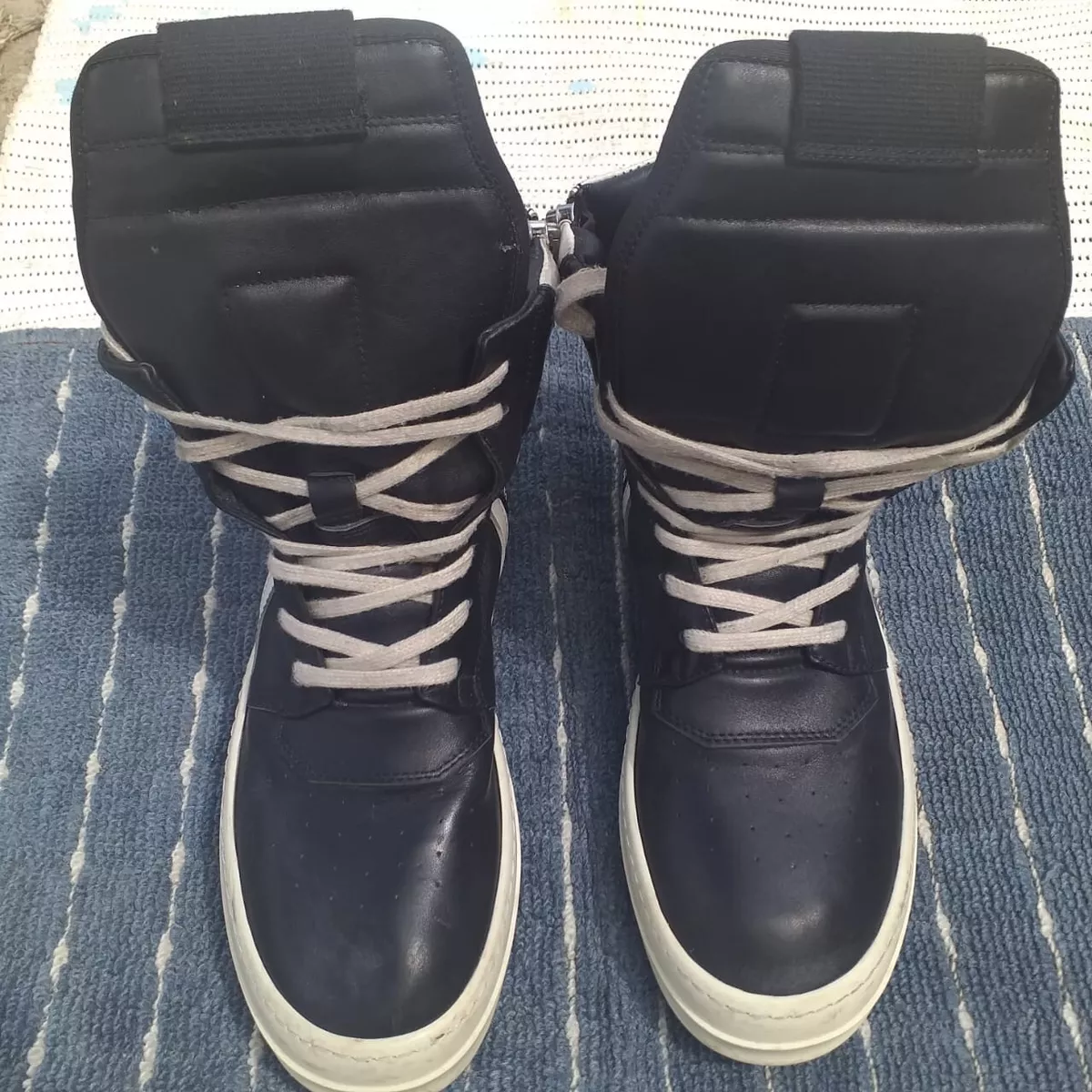 Rick Owens Geobasket Hightop Sneakers Size 43