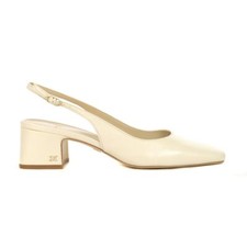 Sam Edelman Women's Terra Modern Ivory leather Sling Pumps I5471L1100
