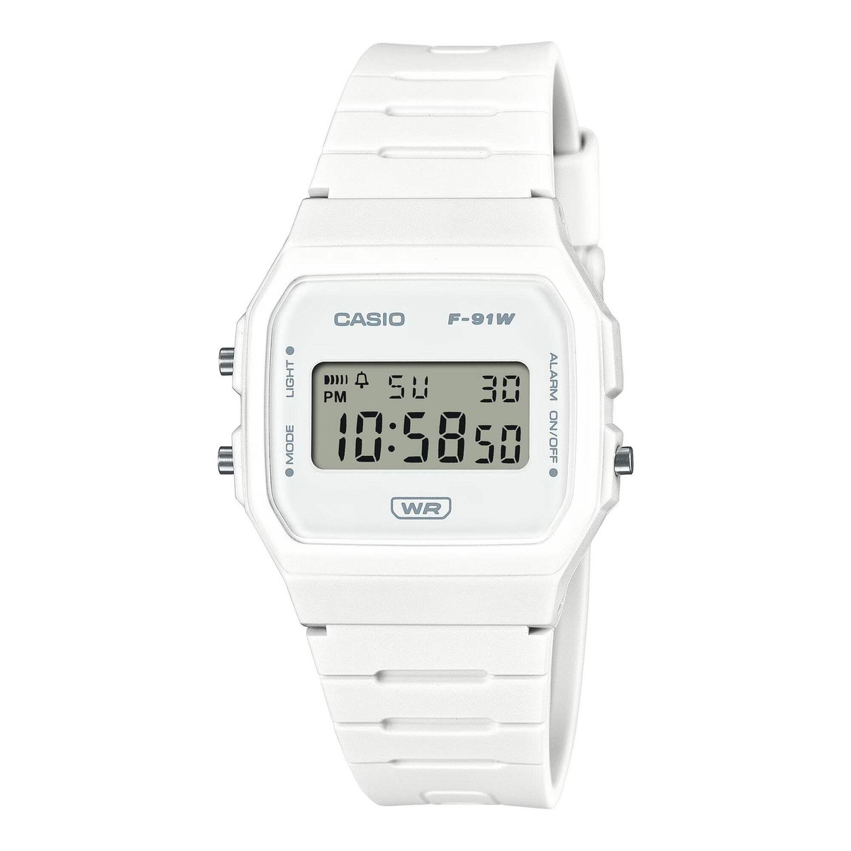 CASIO F91WB-7A F-91WB-7A WHITE DIGITAL WATCH | eBay