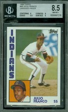 1984 TOPPS LOA # 48 JULIO FRANCO HEAD IN WINDOW PROOF BGS 8.5 2ND FINEST GRADE *