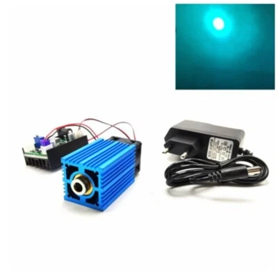 Focusable 488nm 60mw Cyan Blue Dot/Line/Cross Laser Diode Module With 12v Fan