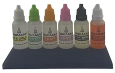 10K 14K 18K 22K Gold Silver Platinum Jewelry Test Solutions Coin Acid Tester Kit