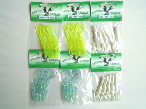 pike / mackerel lures Shads/ rib worms ( 6 packs of 5) - 第 2/2 張圖片