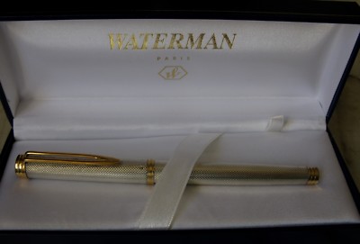 Stylo Plume Waterman Gentleman édition Twenty Dollars Argent - Rare, Occasion Très Bon état