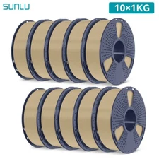 SUNLU 10×1KG PLA+ 3D Filament Multicolor PLA Plus 1.75mm For 3D Printer 