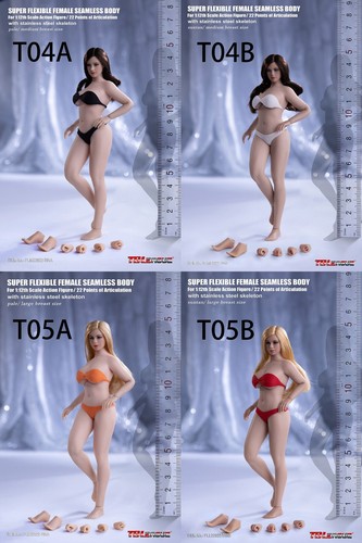 TBLeague PLMB2022-T04/T05 1/12 Female Pale/Suntan Big Bust 6"Figure Head&Body - Picture 1 of 21
