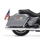 Saddlebag Flagpole Guard Clamp On American US Flag Pole Fit For Harley Touring