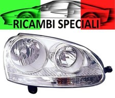 FARO FANALE PROIETTORE DX VOLKSWAGEN GOLF V 5 DAL 2003 PARAB. CROMATA CON MOTORE