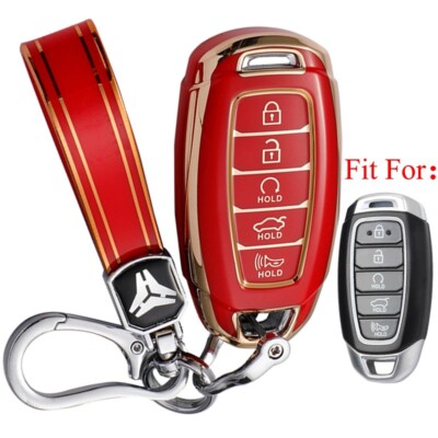 Fit HYUNDAI Palisade Elantra 5 Button Remote Key Fob TPU Case - Foto 5