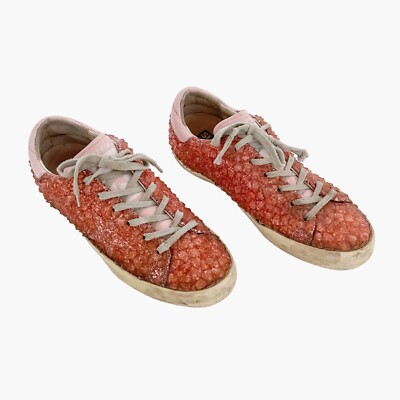 Golden Goose Superstar Sneakers Jelly Diamond EU 40 US 10 Pink Glitter Low  Top