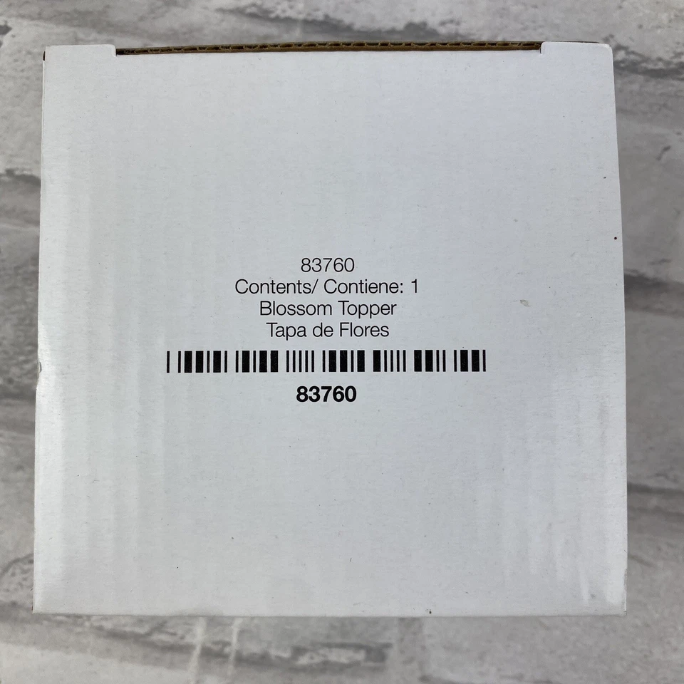 Velas Gold Canyon Tapper Tarro Topper Flor Rosa Blanca Foto 2 de 4