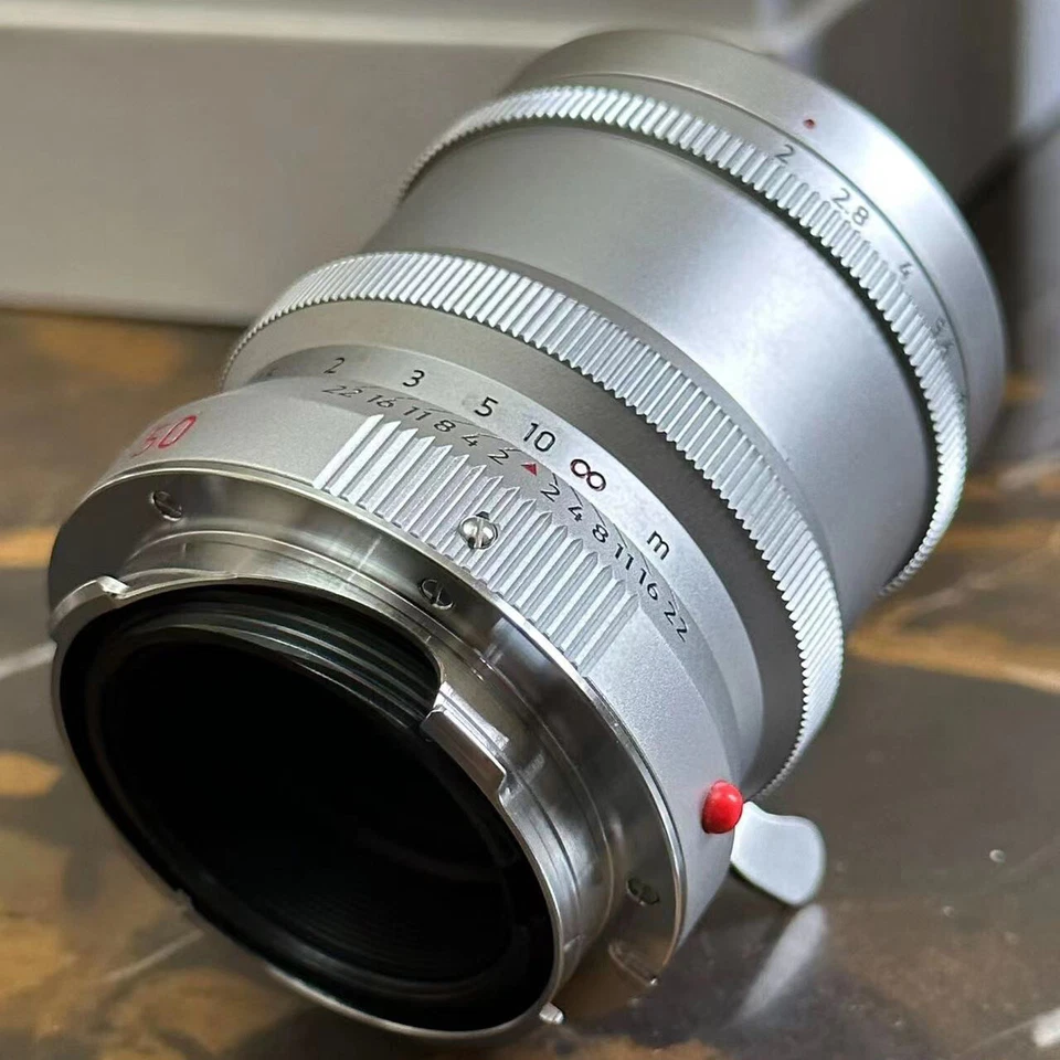 Light Lens Lab 50mm F2 SP2 Cooke Speed Panchro II Leica M M6 M240 M9 M11 Silver - Image 3 of 4