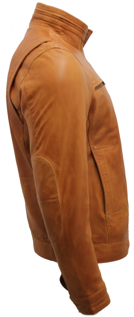関税なし 送料無料 Nappa Leather Jacket 100% nappa leather jacket - Men | MANGO Niger