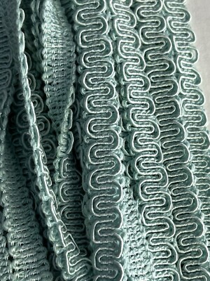 Conso Aqua blue Scroll Trim Gimp Sewing Craft Embroidery 22 Yards (*42)