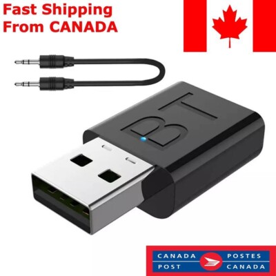 USB Transmitter Receiver 2-in-1, Mini Bluetooth V5.0+EDR Adapter for TV PC 