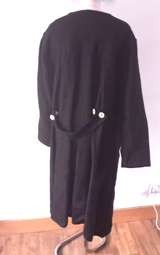 LaneFortyfive MUSTA 2 Heavy Linen Coat Jacket UNISEX Handcrafted OSFA - Bild 6 von 15