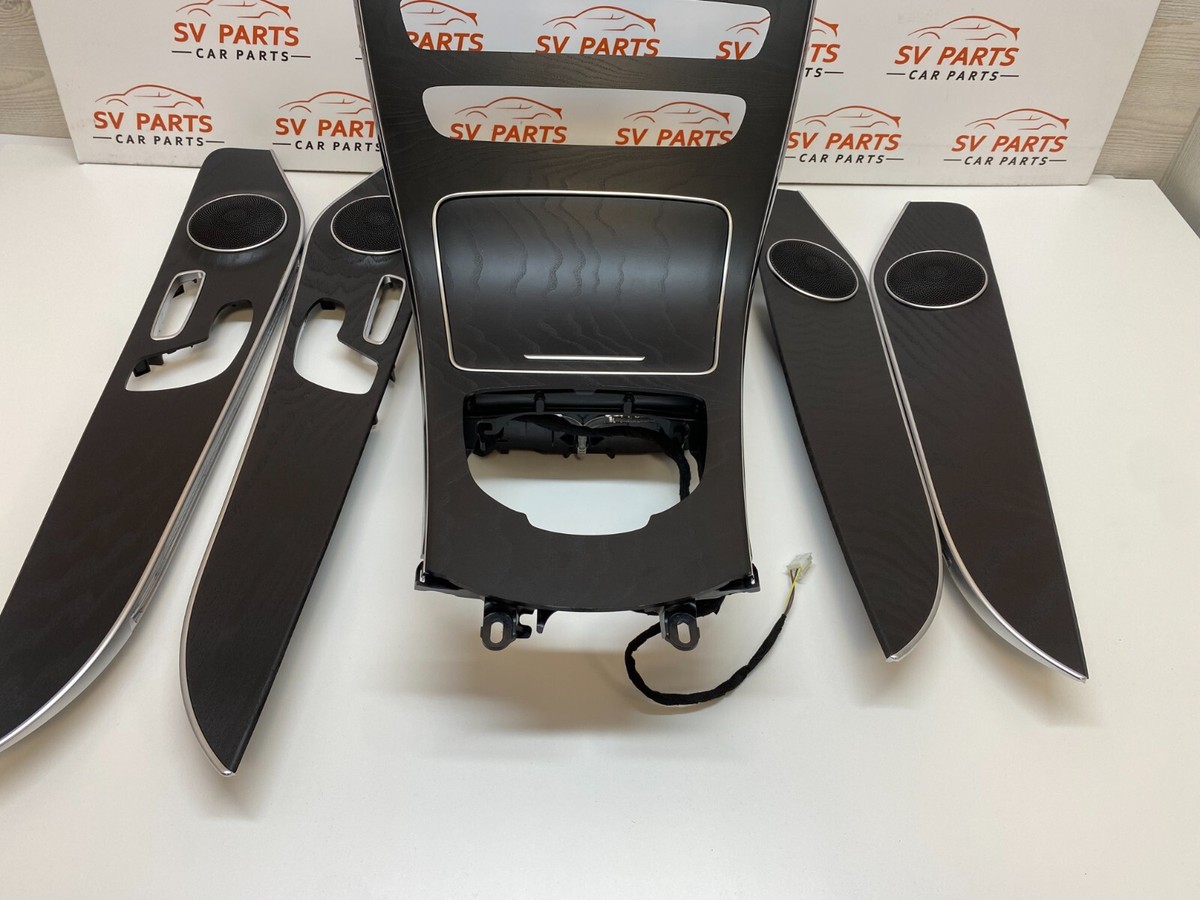Mercedes W205 C253 GLC Centre And Door Interior Trim Wood Strips 