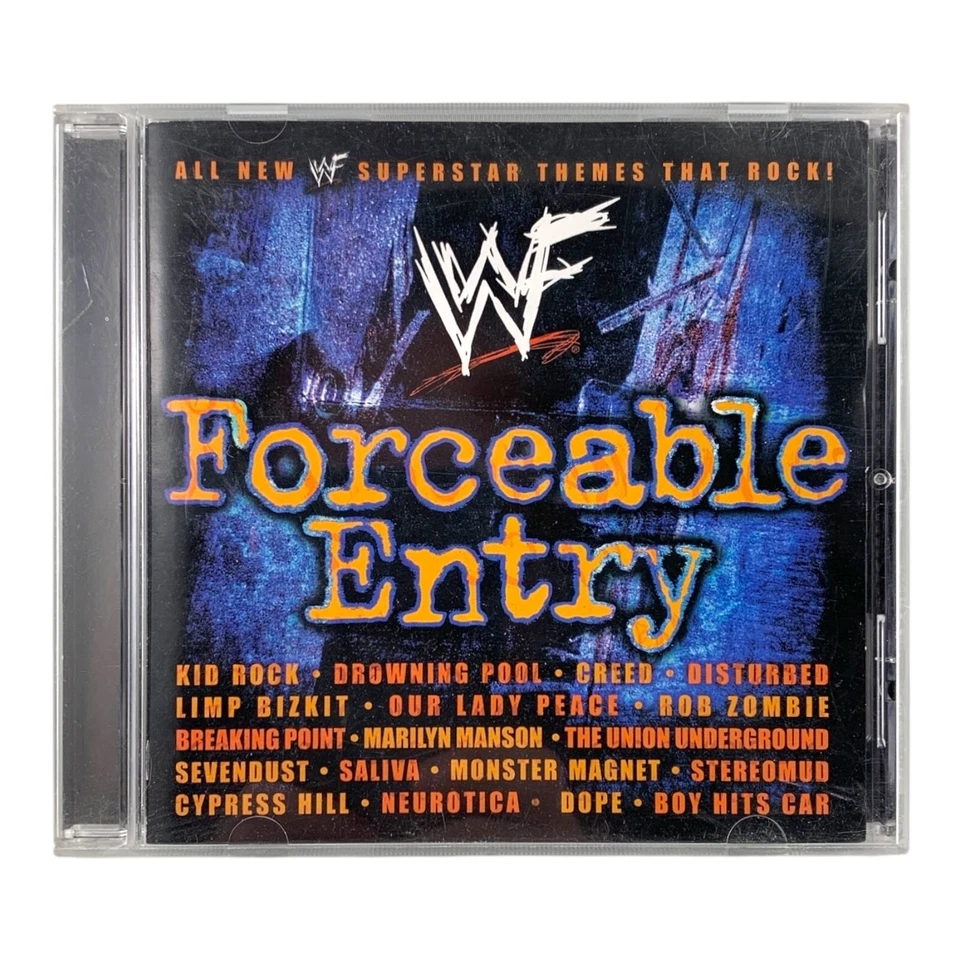WWF Forceable Entry (CD, 2002) Wrestling Theme Compilation Metal Rock MINT DISC! - Изображение 2 из 4