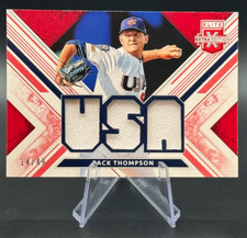2019 Zack Thompson /49 Elite Extra Edition USA Relic Materials Red | Cardinals