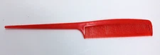 Vintage Goody Rat Tail Parting 8" Comb Red Made In USA