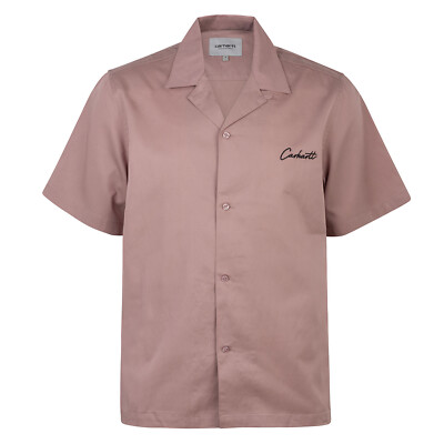 Carhartt WIP Delray Shirt glassy pink - Loose Fit Rockabilly Button-Down Shirt