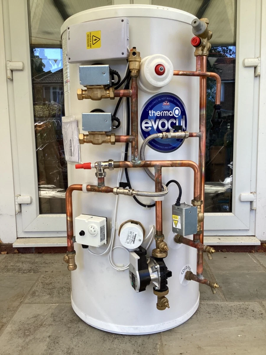 ThermaQ Evocyl indirect pre-plumbed twin zone unvented cylinder 150L | eBay