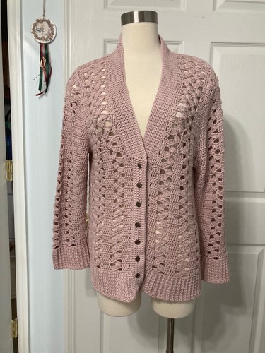 Handmade crochet cotton cardigan | eBay