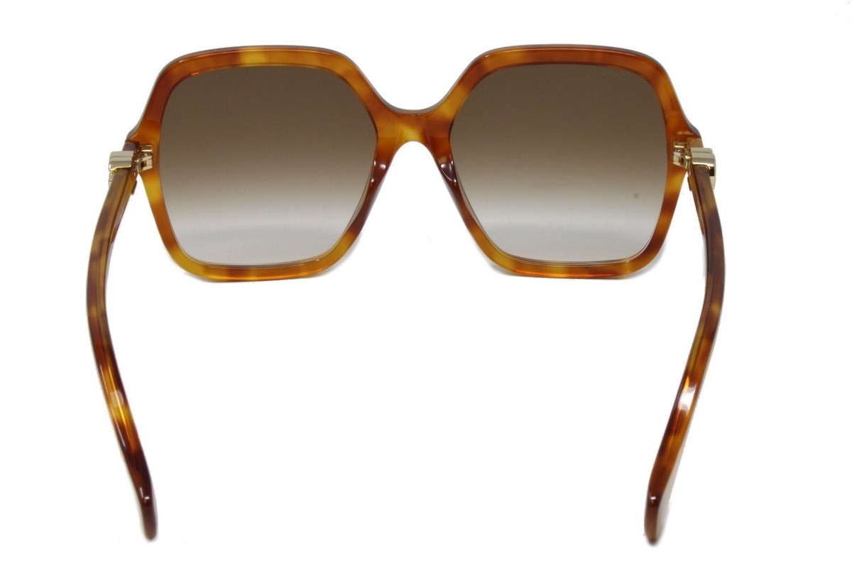 Gucci GG1072SA-003 Havana 56mm Brown Lens Square Women