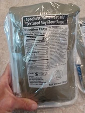 Chef  5 Minute Meals - Low Sodium -  Spaghetti with Meat  survival /camping /MRE