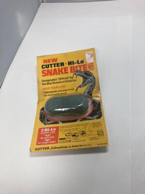 CUTTER HI LO SNAKE BITE KIT. (UNOPENED PACKAGE) With boy scout official