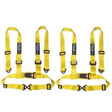 2pcs 2 4 Point Jdm Racing Car Harness Seat Belt Safety Strap For Universal Car