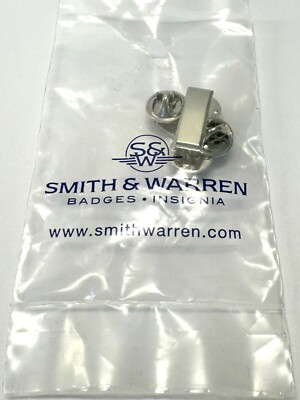 SMITH & WARREN Pair of ( Lieutenant )  COLLAR BRASS NICKEL FINISH **BRAND NEW**