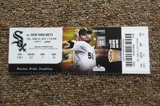 CHICAGO WHITE SOX VS NEW YORK METS 6/25/2013 FULL TICKET ~ BROWN/FLOWERS HRs