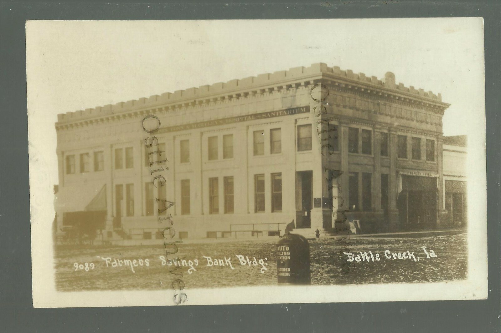 Battle Creek IOWA RPPC 1913 FARMERS SAVINGS BANK nr Ida Grove Mapleton Holstein eBay
