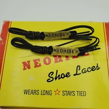 2 PAIR Dark Brown 24 Inch WAXED DRESS SHOE  LACE STRING Neohide  USA 24" NOS 