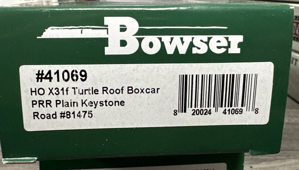 BOWSER HO Scale RTR #41069 X31f Turtle Roof Boxcar PRR Plain Keystone - NEW! - Image 2 of 3
